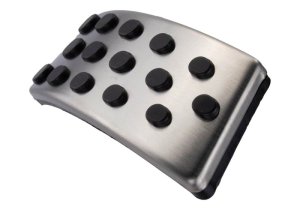 Ford Mustang Pedal Cover Kit - Ford Racing - Aluminum and Urethane Special Edition - `94-`02